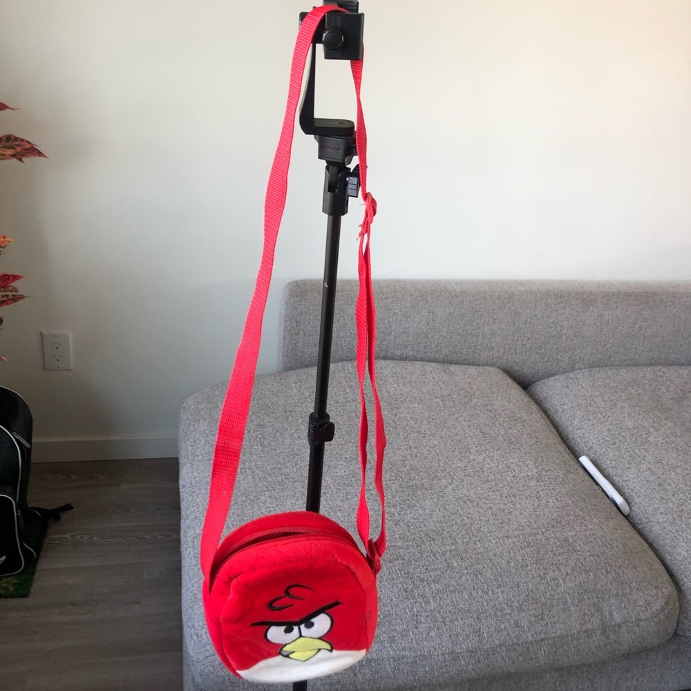 Angry bird plush bag